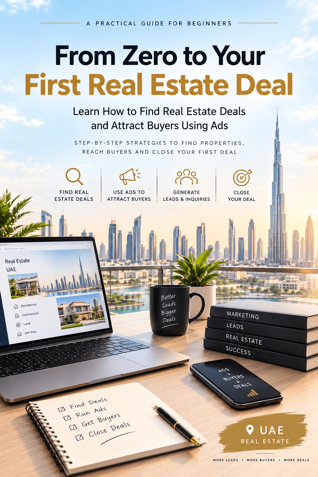 From Zero to Your First Real Estate Deal — ebook cover